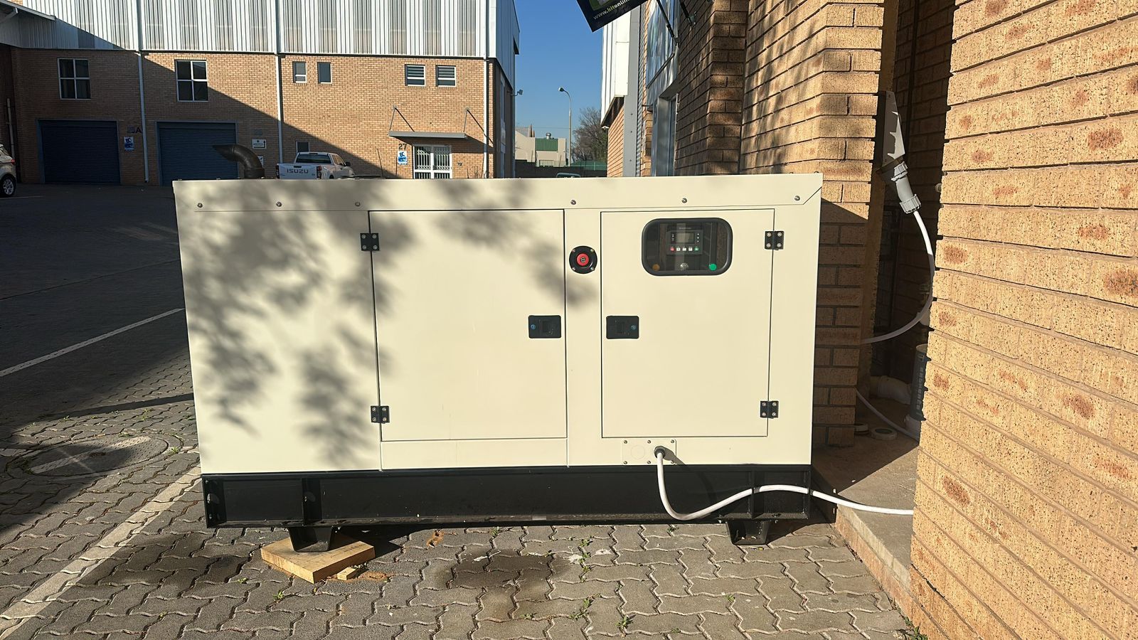 Installed diesel generator on an East Rand service call